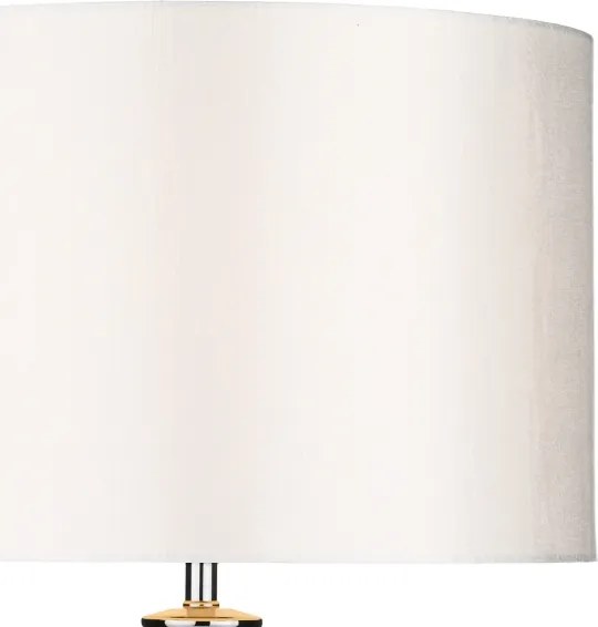 Där Lighting HIN4208 - Lampă de masă HINTON 1xE27/60W/230V alb/crom lucios