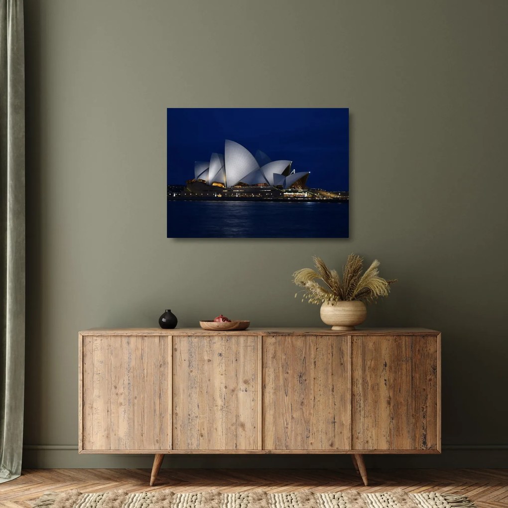 Tablou pe sticlă Sydney nocturn (70x50 cm)