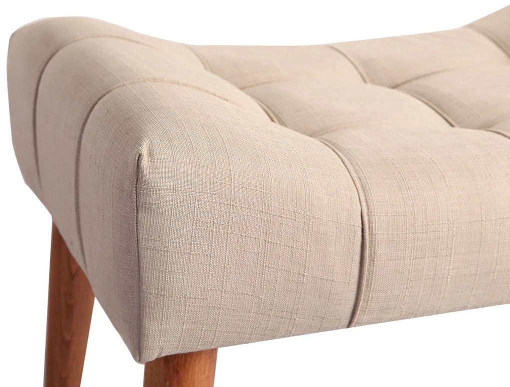 Taburet tapițat New Cool - Cream