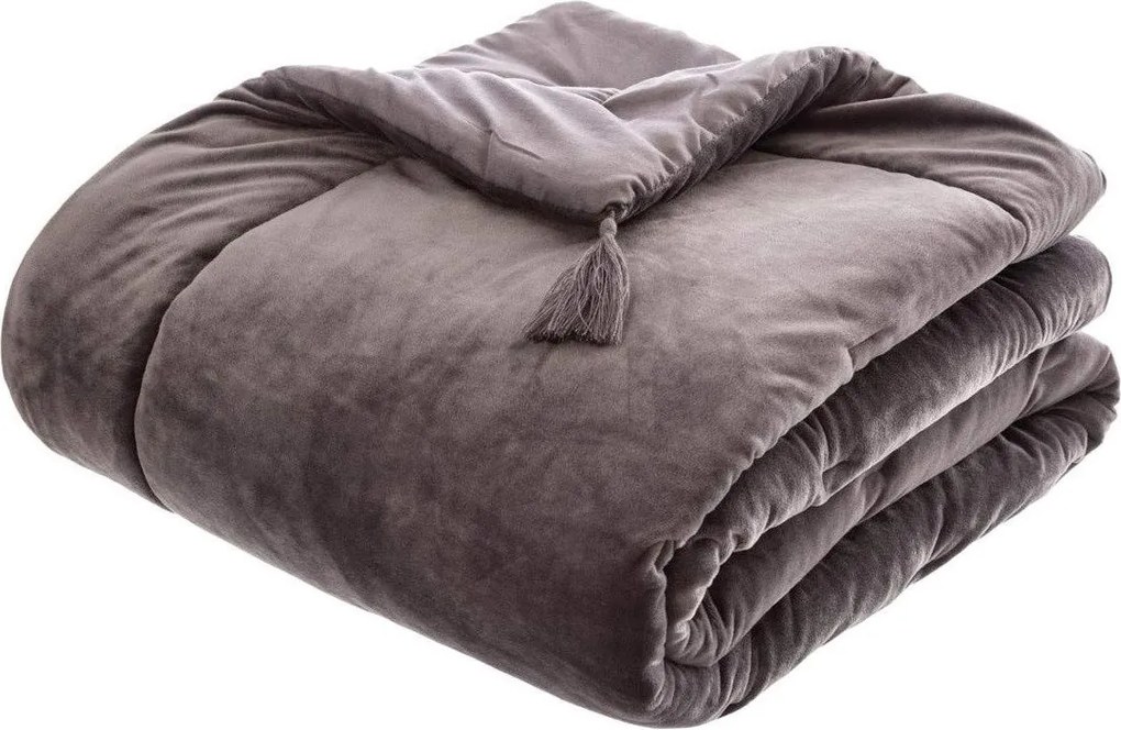 Cuvertura de pat din velur, 80 x 180 cm