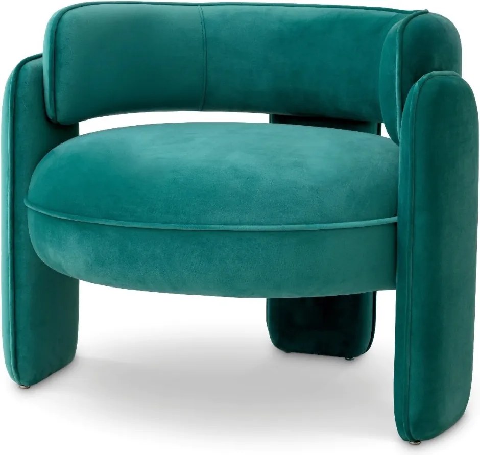 Scaun modern design LUX Chaplin, Savona turquoise