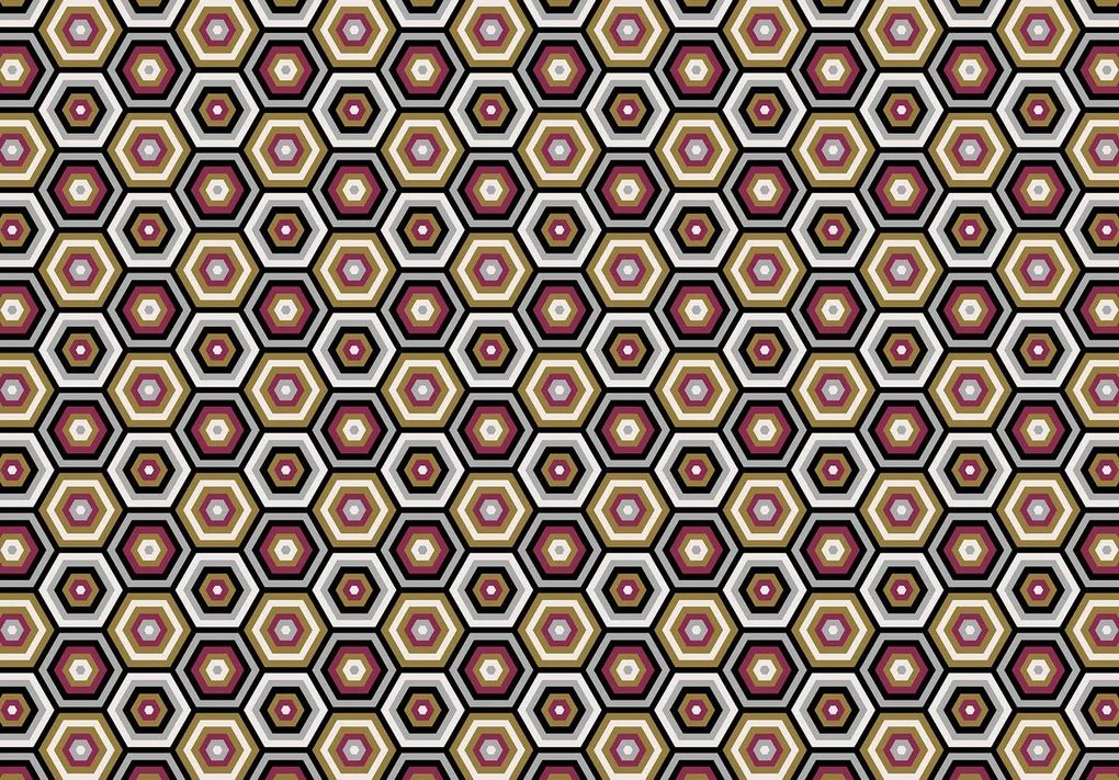 Fototapet - Hexagon (152,5x104 cm)