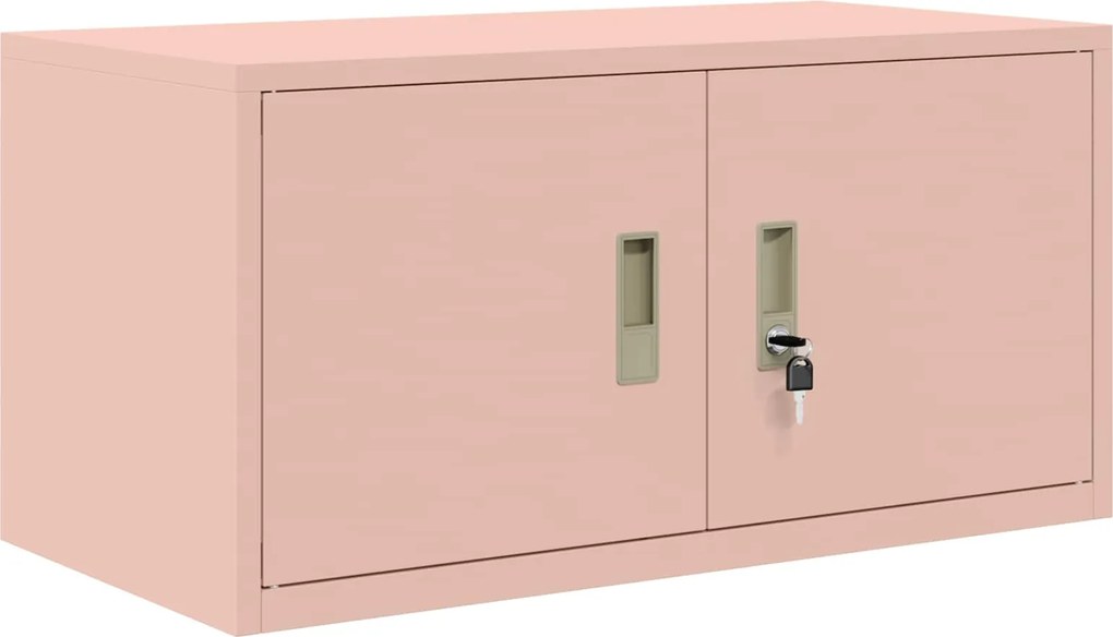 vidaXL Dulap de depozitare Roz 80 x 40 x 40 cm Oțel