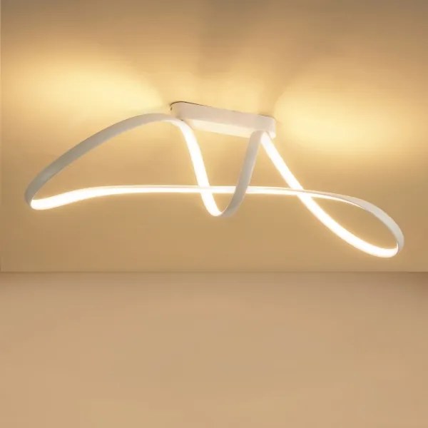 Brilagi-LED Plafonieră LED aplicată dimmabilă TWISTER 60W/230V 3000-6000K albă + telecomandă