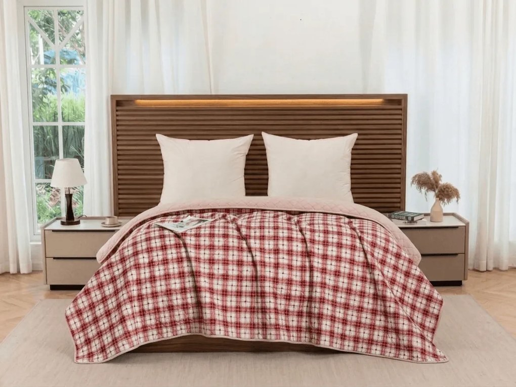 Cuvertura de pat TARTAN HEART, colorata Dimensiune: 220 x 240 cm