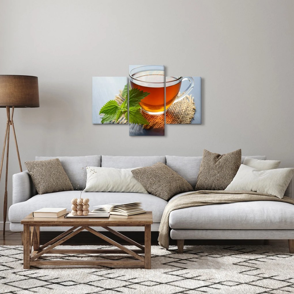 Tablou cu ceașca cu ceai (90x60 cm)