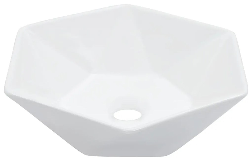 Chiuveta de baie, alb, 41 x 36,5 x 12 cm, ceramica Alb
