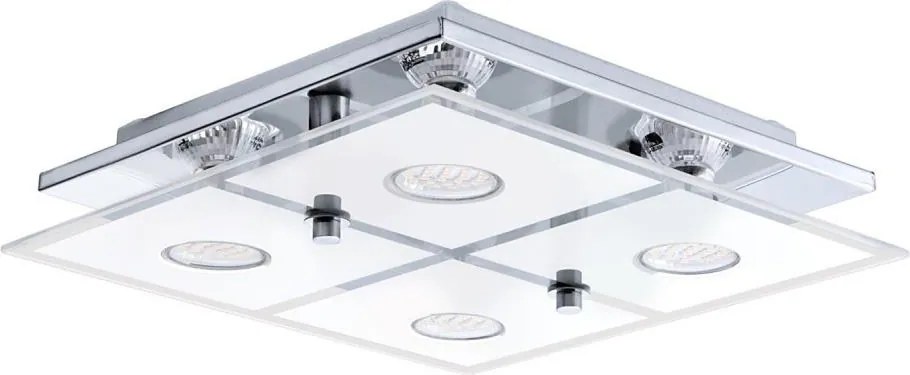 Plafonieră LED CABO Eglo 54451, 4x GU10/3W/230V, 29x29 cm