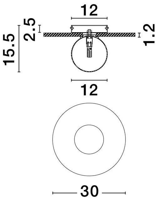 Plafoniera stil minimalist IDOR alb/opal