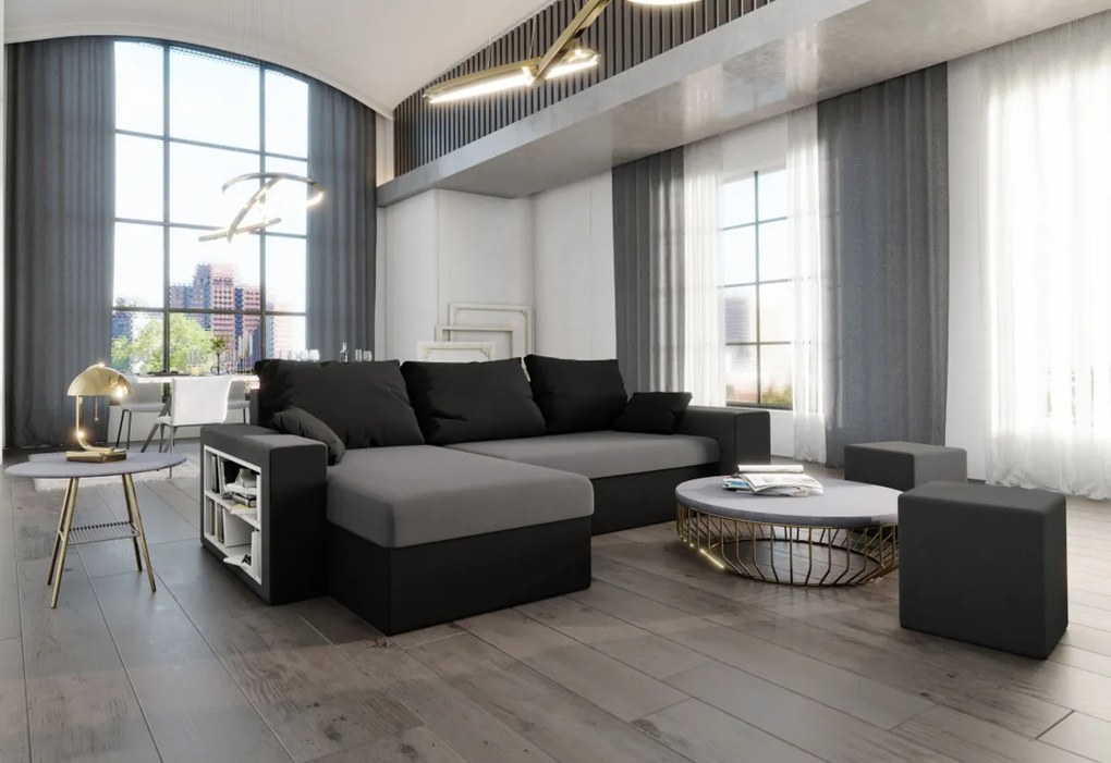 Supermobel Colțar extensibil VEGAS, 253x72x145, rainbow 20/05