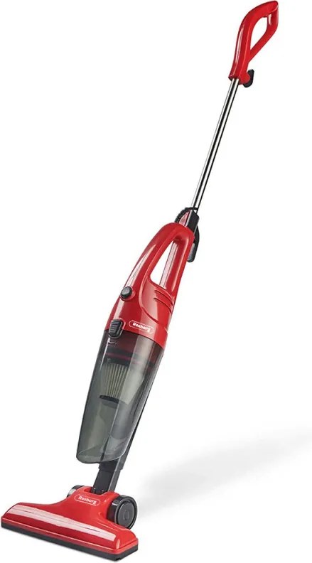 La mâna a doua: Aspirator vertical Rosberg R51001A, 600W, 800 ml, Filtru HEPA, Manual, Rosu