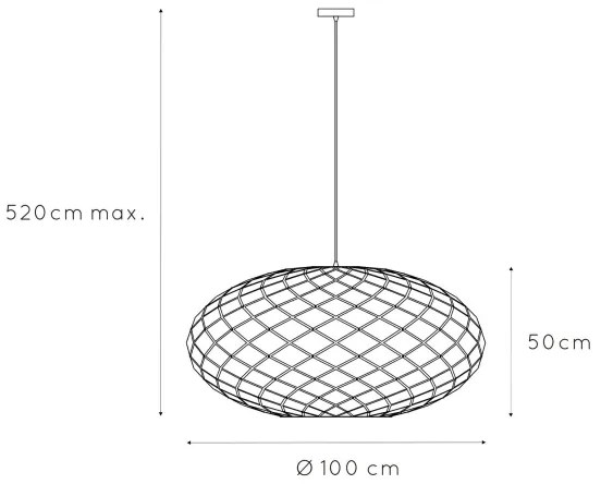 Lustră pe cablu Lucide 21417/99/30 WOLFRAM 3xE27/60W/230V neagră