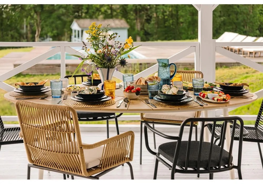 Masă de grădină cu blat artwood Bonami Selection Marienlist, 190 x 115 cm