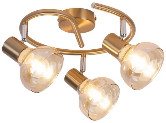 Rabalux 5549 - Lampă spot HOLLY 3xE14/40W/230V auriu