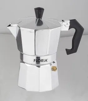Cafetiera Espresso Floria ZLN2492, 6 cesti, 300 ml, O9 cm, aluminiu, Argintiu