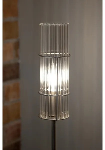 Lampă de masă TUBO 1xE14/40W/230V 65 cm transparent/crom lucios Markslöjd 108558
