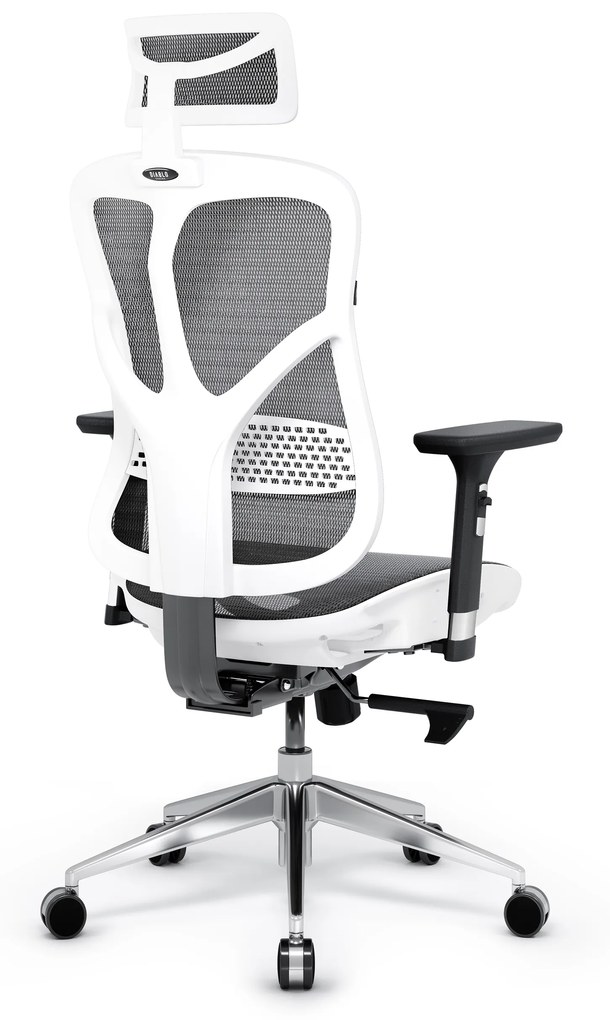 Scaun ergonomic Diablo V-Basic: alb-gri