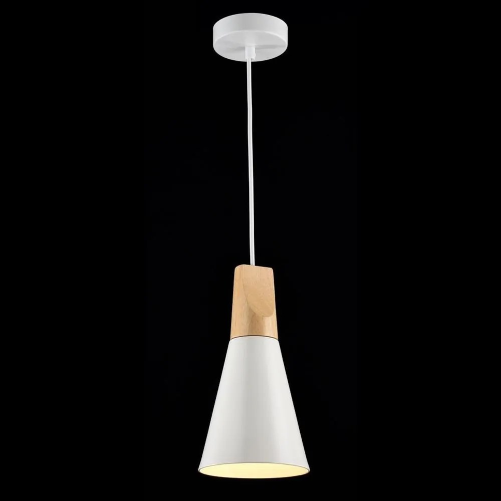 Pendul design modern Bicones alb diam. 14cm MYP359-PL-140-W
