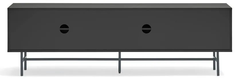 Comodă TV neagră-gri antracit 180x56 cm Nube – Teulat