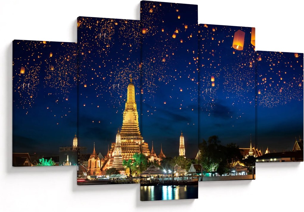 Tablou - Lampioane norocului, Bangkok (150x105 cm)