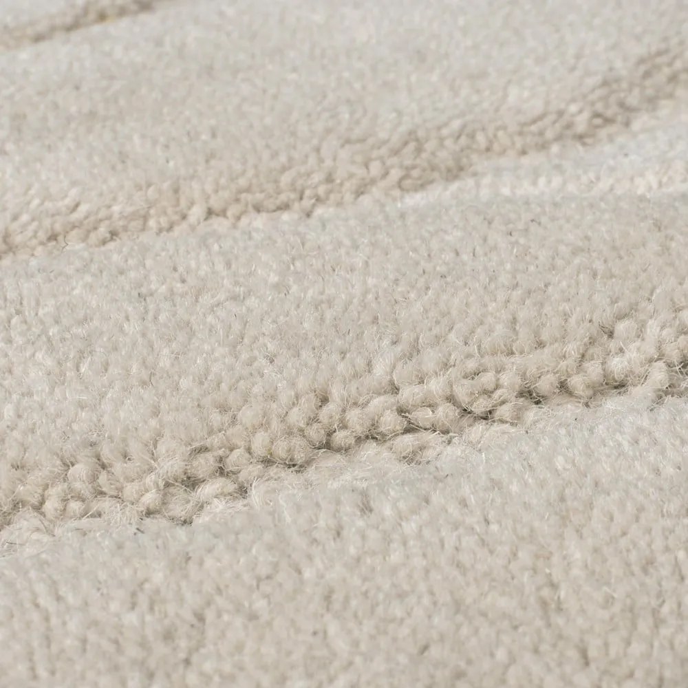 Covor crem țesut manual din lână 200x290 cm Mesmerise Natural – Flair Rugs