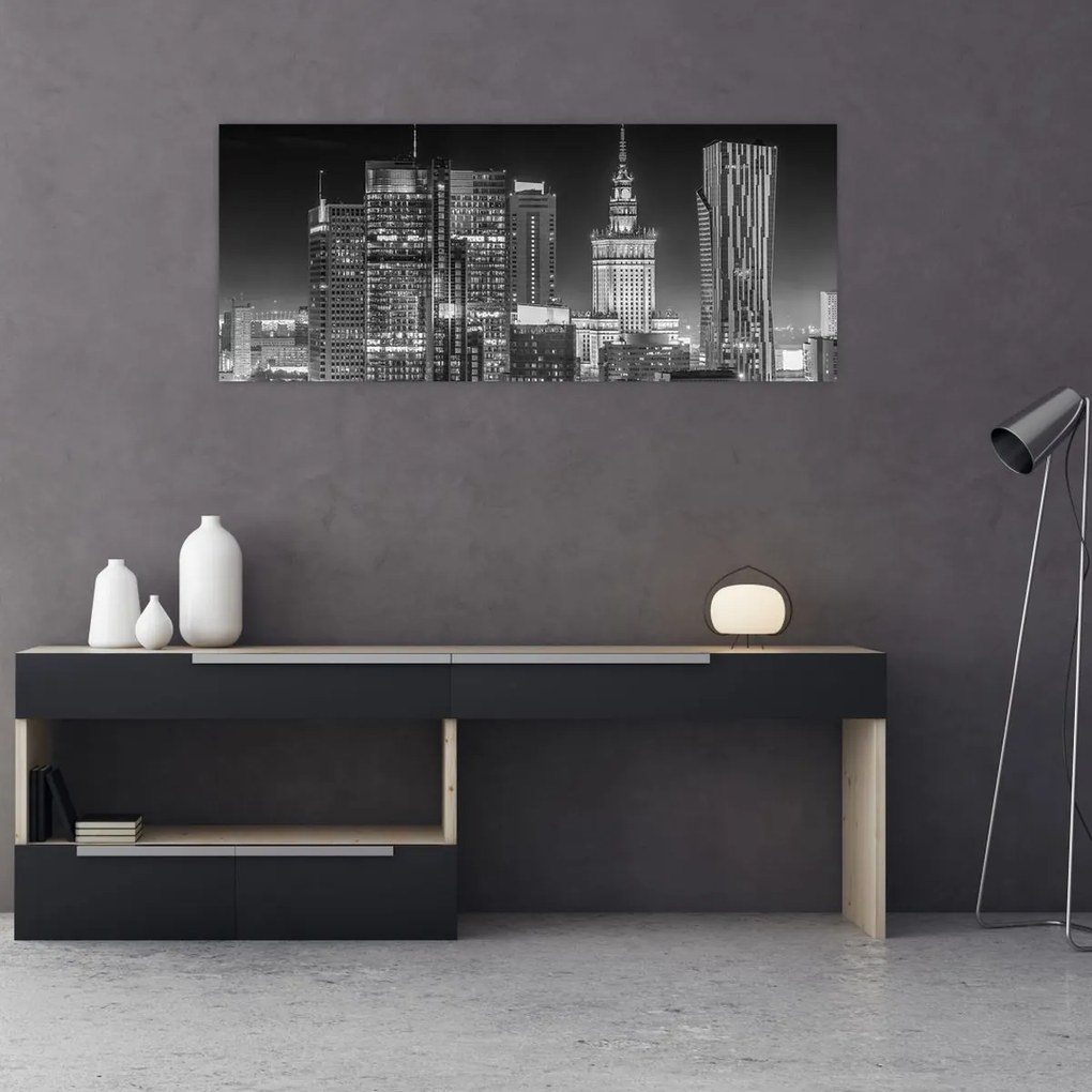 Tablou - Alb și negru New York (120x50 cm)