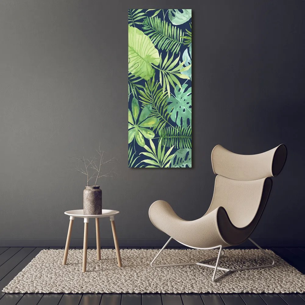 Tablouri tipărite pe pânză Frunze tropicale