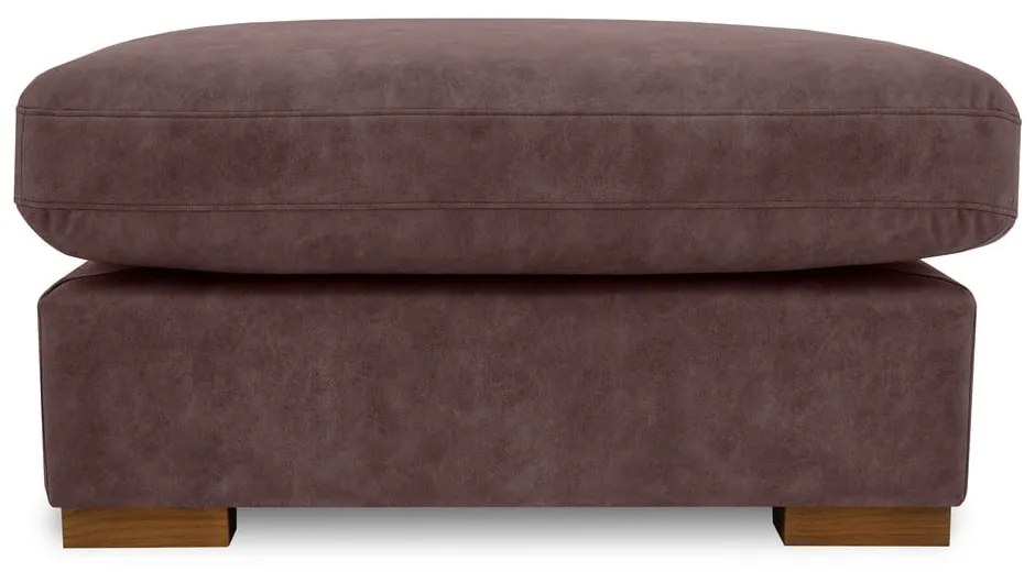 Taburet maro închis cu tapițerie din imitație de piele Hamburg – Scandic