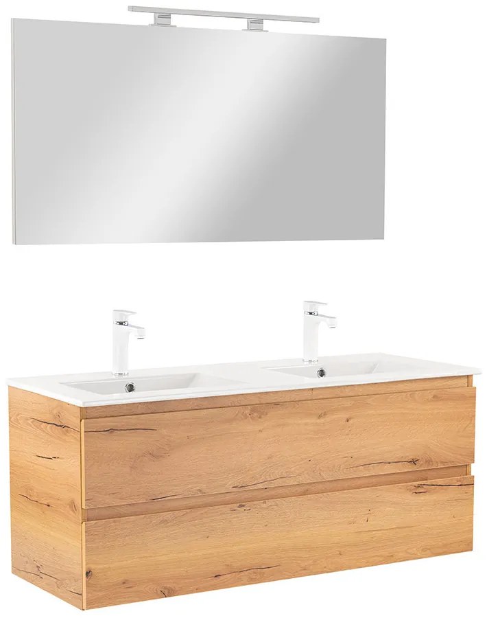 Mobilier complet de baie Vario Forte 120 stejar-stejar