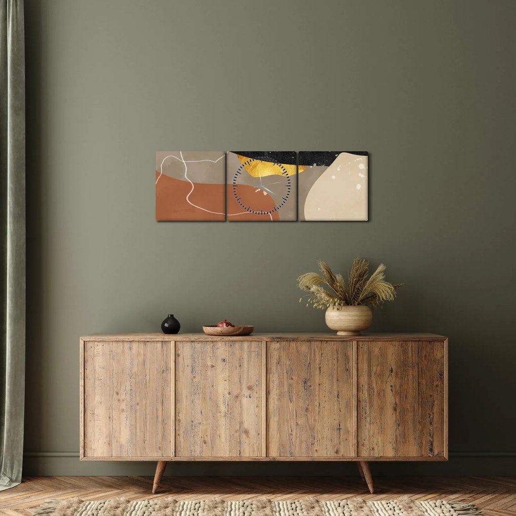 Tablou - Abstract (cu ceas) (90x30 cm)