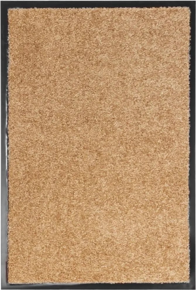 vidaXL Covoraș de ușă lavabil, crem, 40 x 60 cm