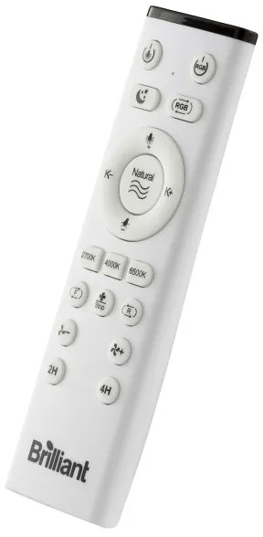 Ventilator LED RGBW de tavan cu lumină Brilliant FANORA LED/30W/230V + telecomandă