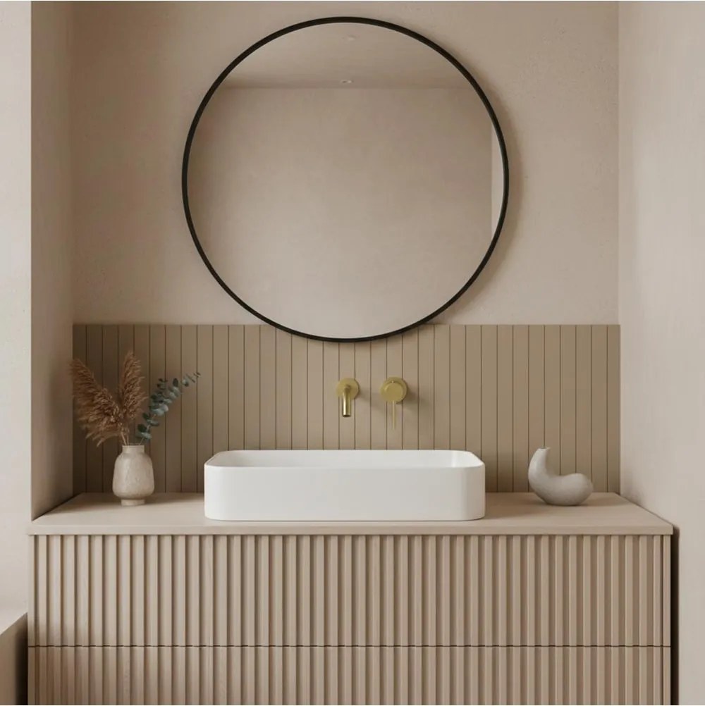 Baterie de lavoar incastrata Rea Clif auriu periat