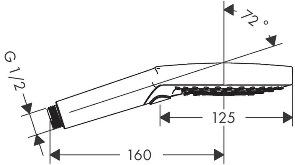 Para dus culoare crom lucios Hansgrohe, Raindance Select S Crom lucios