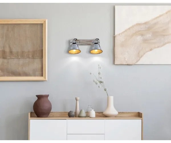 Spot GÜNTHER 2xE27/60W/230V Globo 15366Z-2