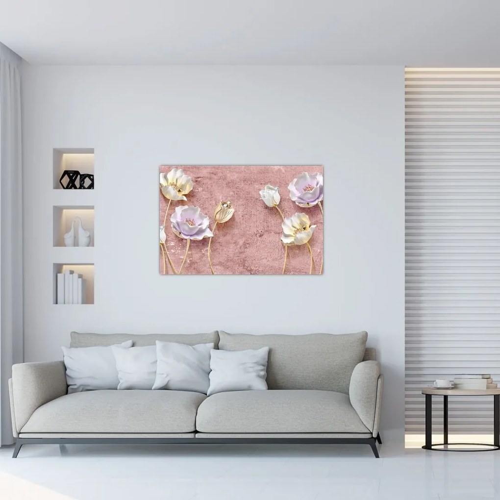 Tablou cu flori (90x60 cm)