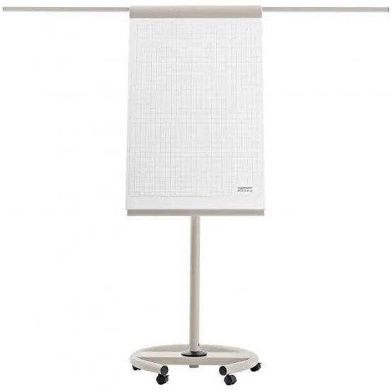 Flipchart Magnetoplan De Luxe 68 x 97 cm, mobil, gri/alb