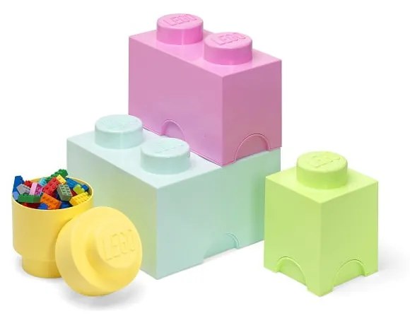 Cutii de depozitare pentru copii din plastic 4 buc. Box – LEGO®