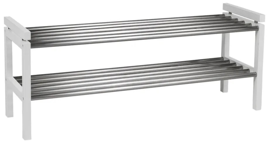 Pantofar alb din lemn de stejar Confetti – Rowico