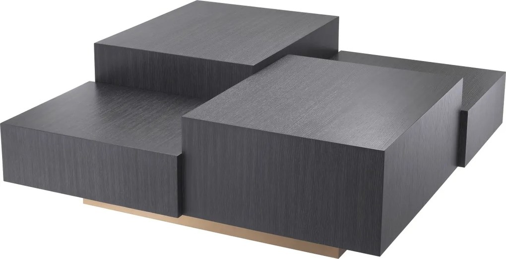 Masuta de cafea design elegant LUX Nerone, gri carbune 113962 HZ