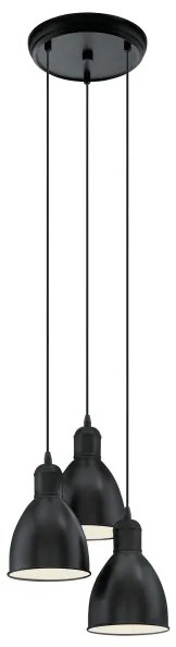 Lustră Eglo 49465 PRIDDY 3xE27/60W/230V