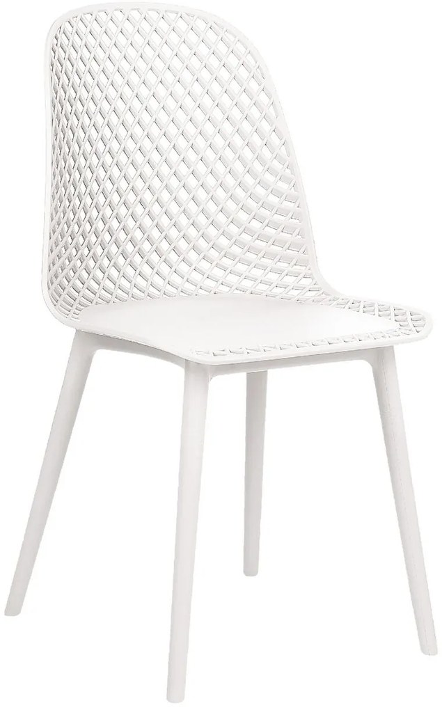 Set 4 buc scaun tip bar Erielle (alb). 1078735
