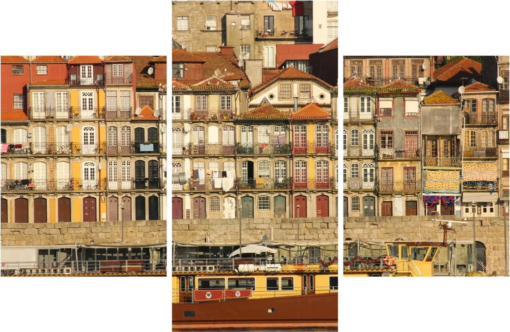 Tablou - Cartierul Waterfront, Portugalia (90x60 cm)