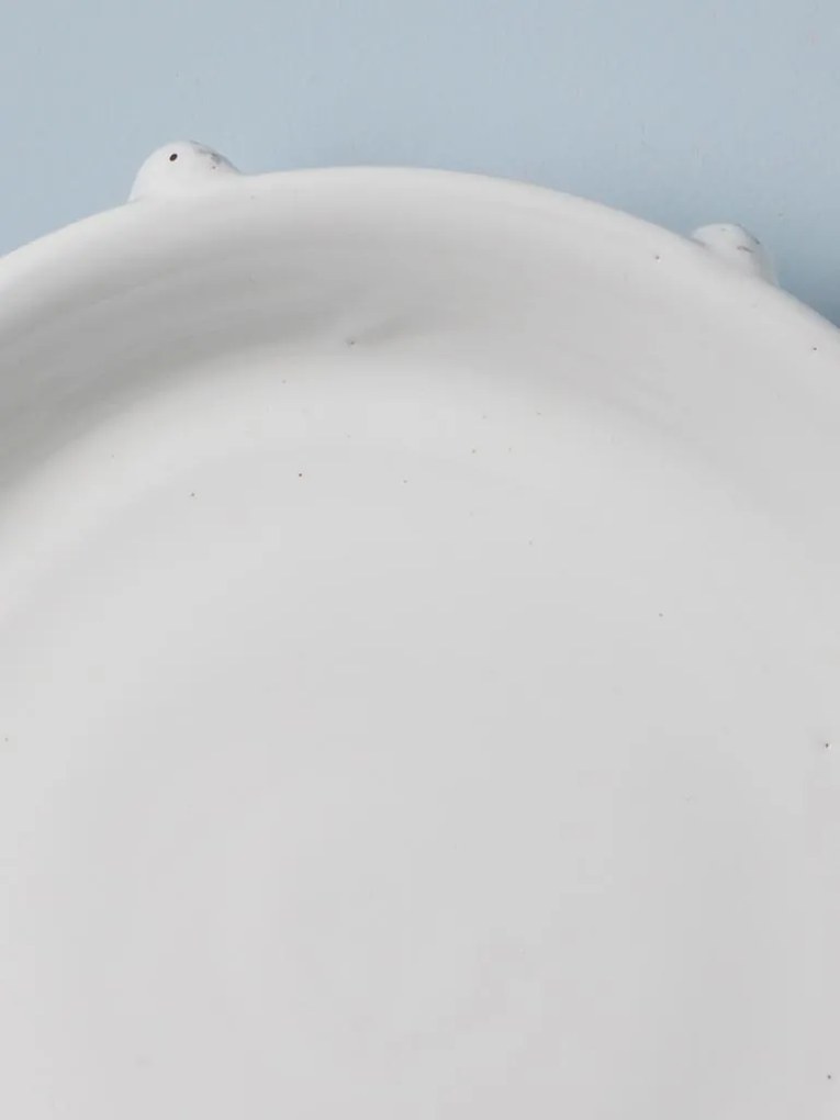 Farfurie alba din ceramica, D34.5cm Dante