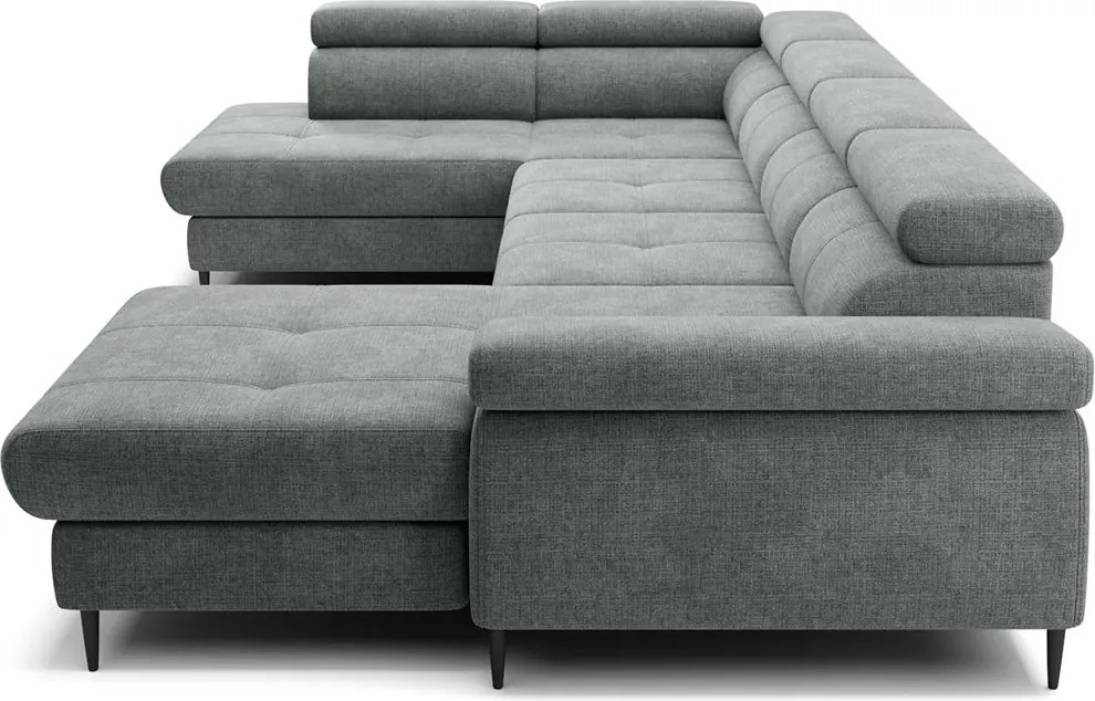 Colțar lemn masiv Cordoba III extensibil, 346 × 203 × 76 cm - Stânga