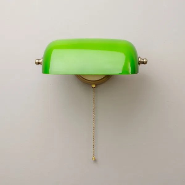 Brilagi - Aplica de perete BANK OFFICE 1xE27/60W/230V alama/verde