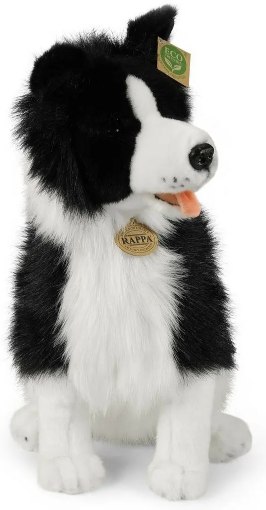 Câine de pluș Rappa Border Collie 40 cm ECO -FRIENDLY