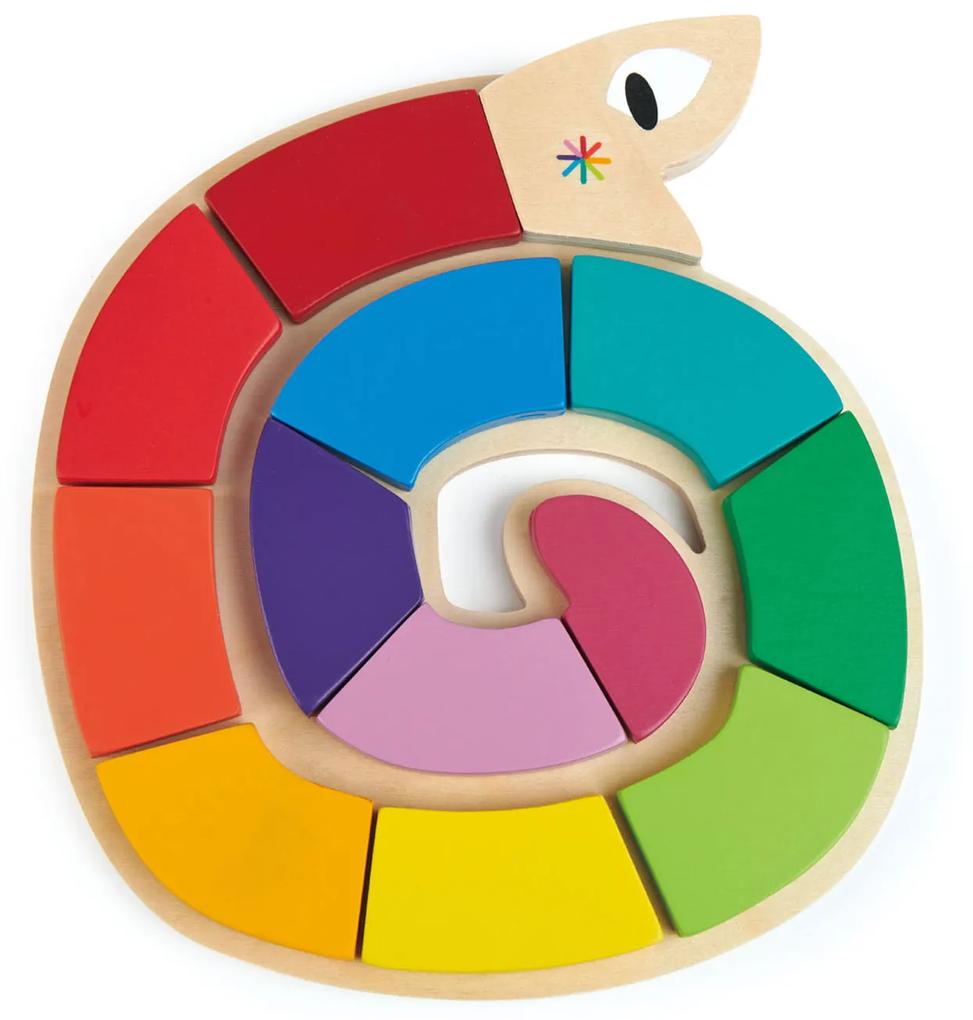 Sarpele colorat - Colour Me Happy - 13 piese - Tender Leaf Toys