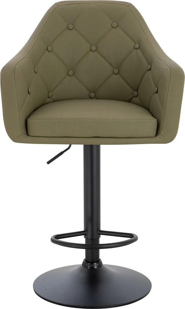 HR831W Scaun Khaki Piele Ecologica Premium Soft cu Bază Neagră