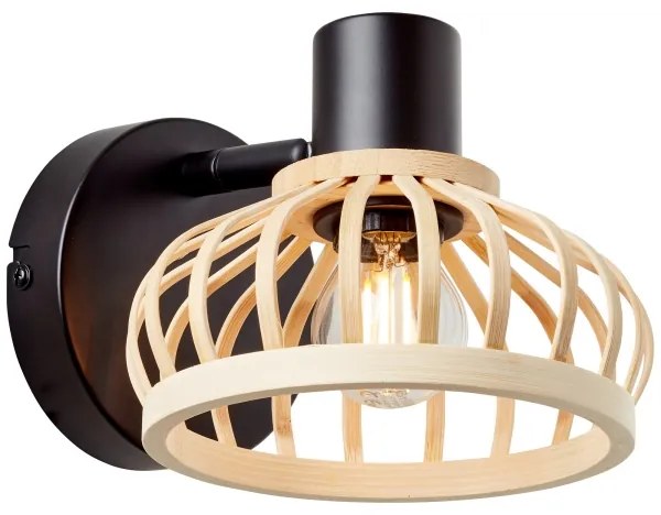 Brilliant - Lampă de perete NORAH 1xE14/28W/230V bambus